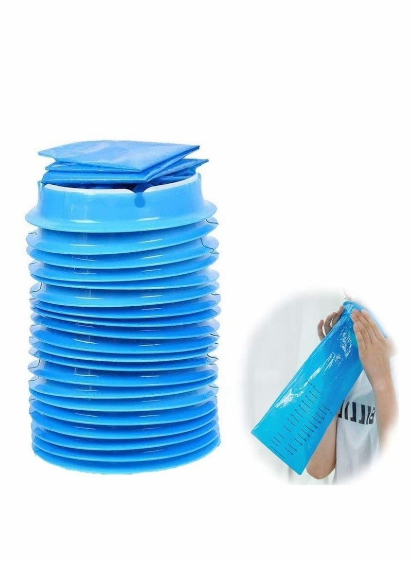 أكياس القيء، أكياس التقيؤ، أكياس الغثيان، كيس قيء للاستخدام لمرة واحدة، كيس للغثيان في الطائرات والسيارات، أكياس الغثيان أثناء السفر، محمولة، مقاومة للتسرب والثقب، سعة 1000 مل، 20 قطعة - Image 2